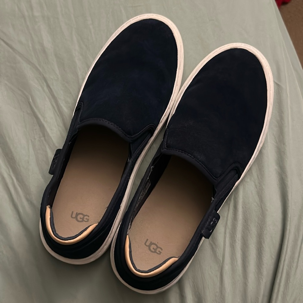 Ugg suede slip on shoes